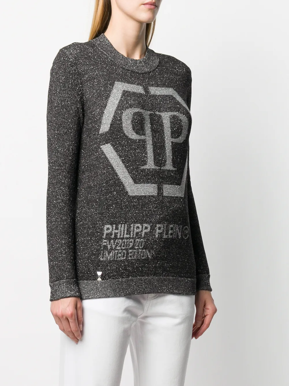 Philipp Plein Trui van lurex Zwart