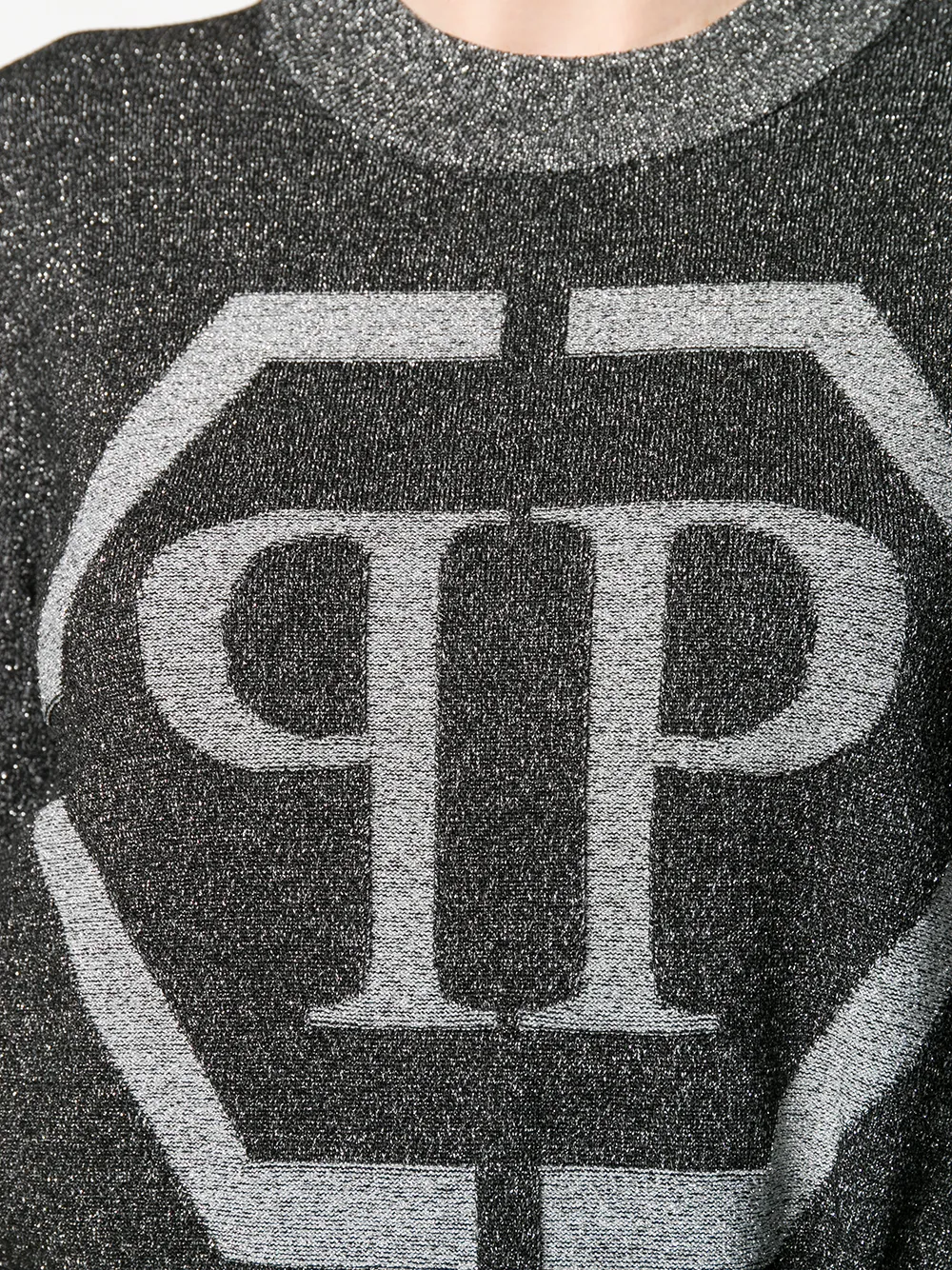 Philipp Plein Trui van lurex Zwart
