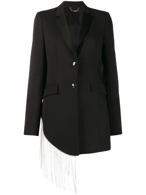 Philipp Plein crystal fringe blazer
