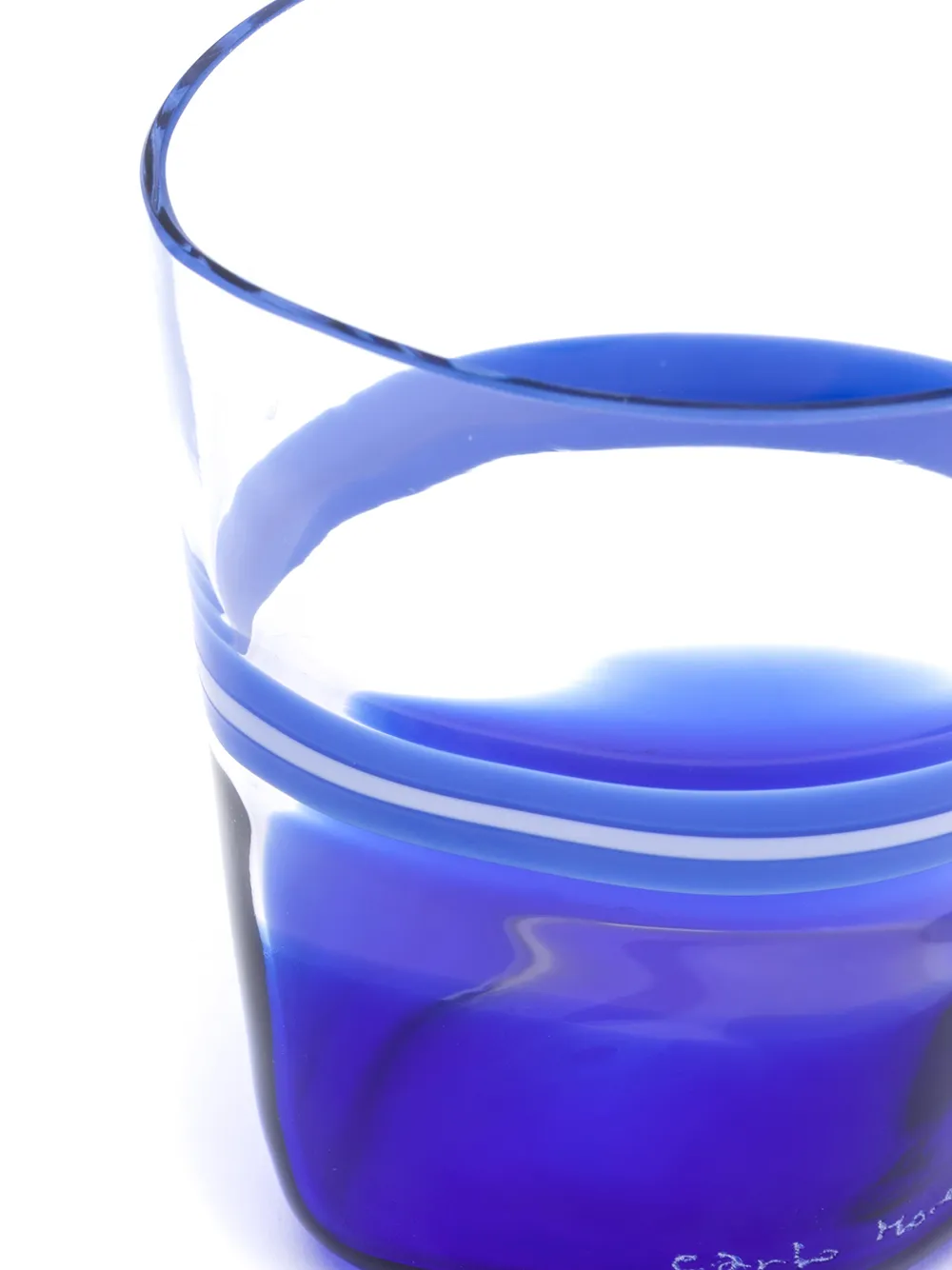  Carlo Moretti Striped Glass - Blue 
