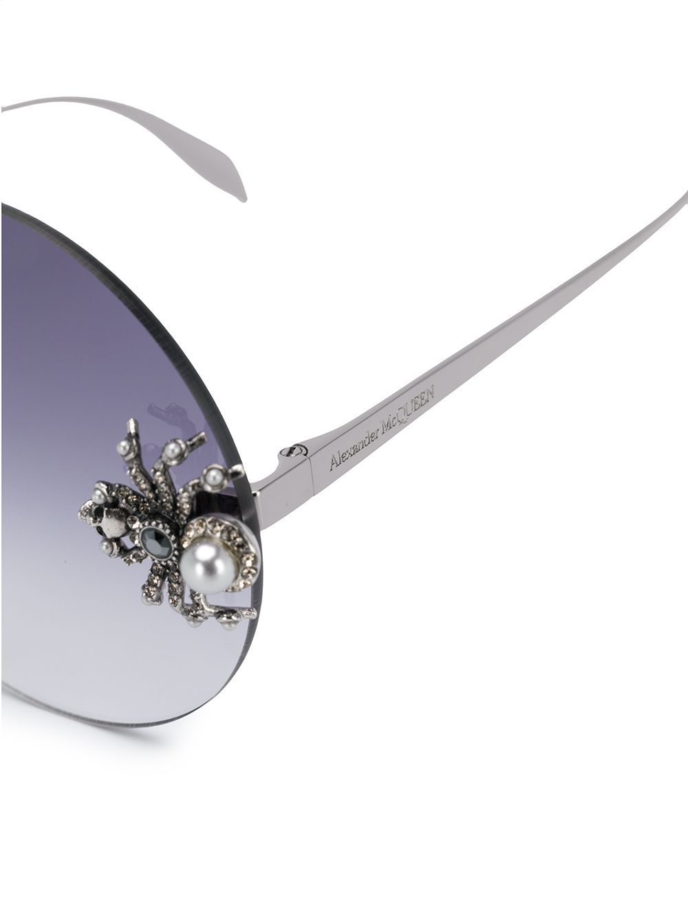 фото Alexander mcqueen eyewear солнцезащитные очки с кристаллами