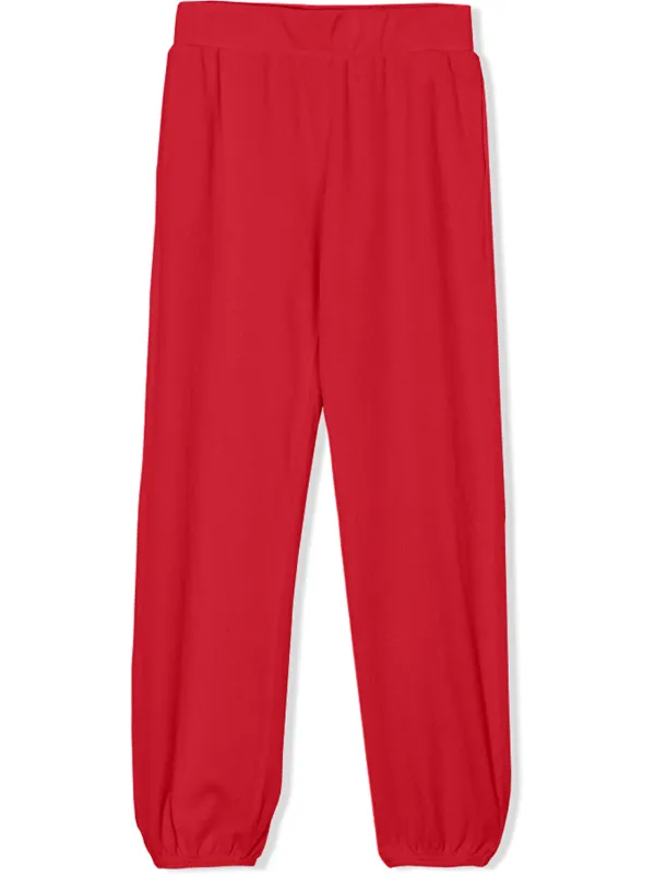 kids red track pants