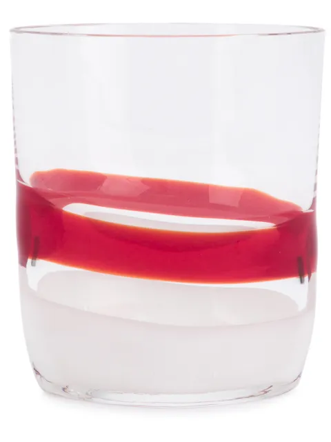 Carlo Moretti vaso con motivo de rayas 