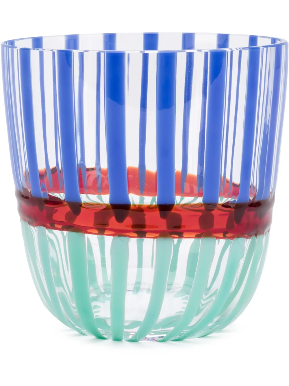 

Carlo Moretti stripe patterned glass - Blue