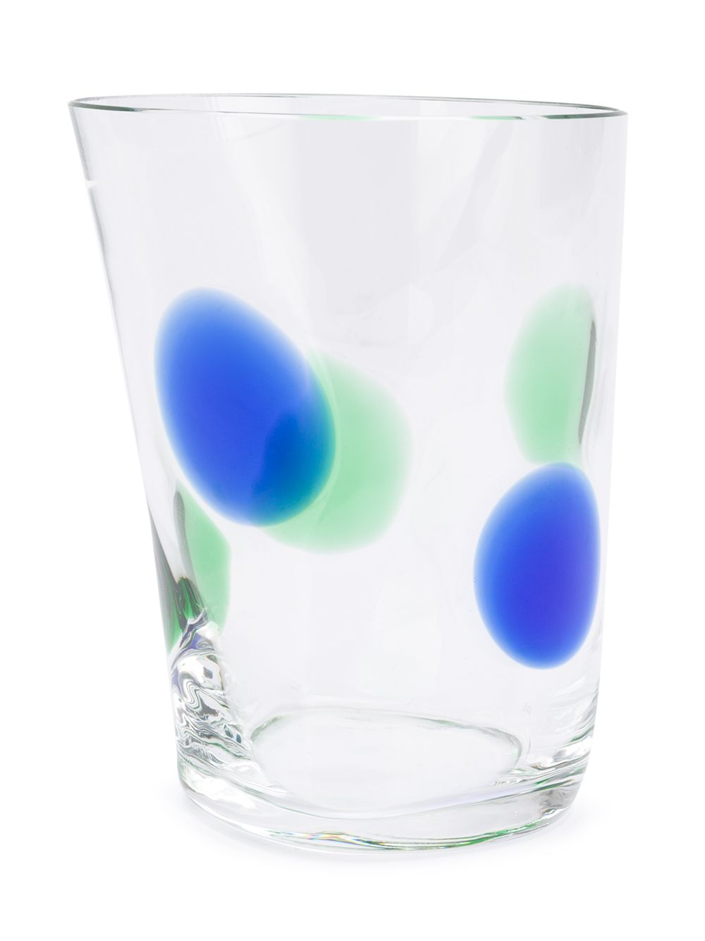 Carlo Moretti Glas met stippen - Blauw