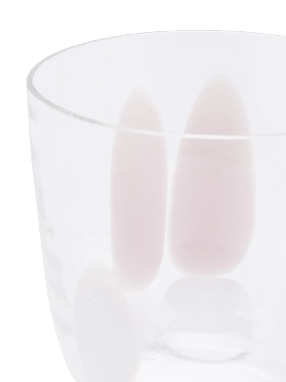  Carlo Moretti Glas Mit Tropfen Print   Rosa 