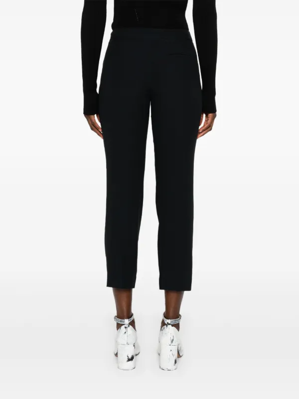 パンツ ALEXANDER MCQUEEN Crepe cigarette pants Black 585118QEAAA McQueen High Waist Leaf Crepe Cigarette Trousers | Nordstrom