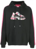 Mostly Heard Rarely Seen 8-Bit Sweet Rave appliqued hoodie - Black