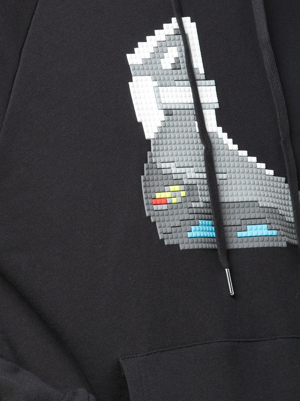 Shop Mostly Heard Rarely Seen 8-bit Turbo Tech Raglan Hoodie In Black