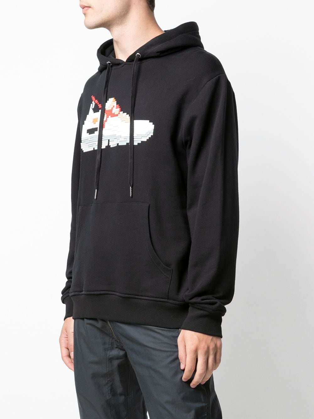 Shop Mostly Heard Rarely Seen 8-bit White Gear Hoodie In Black