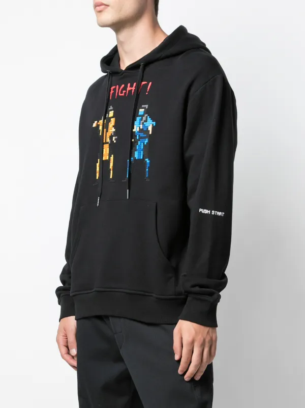 Mostly Heard Rarely Seen 8-Bit Fight! Pixelated Hoodie