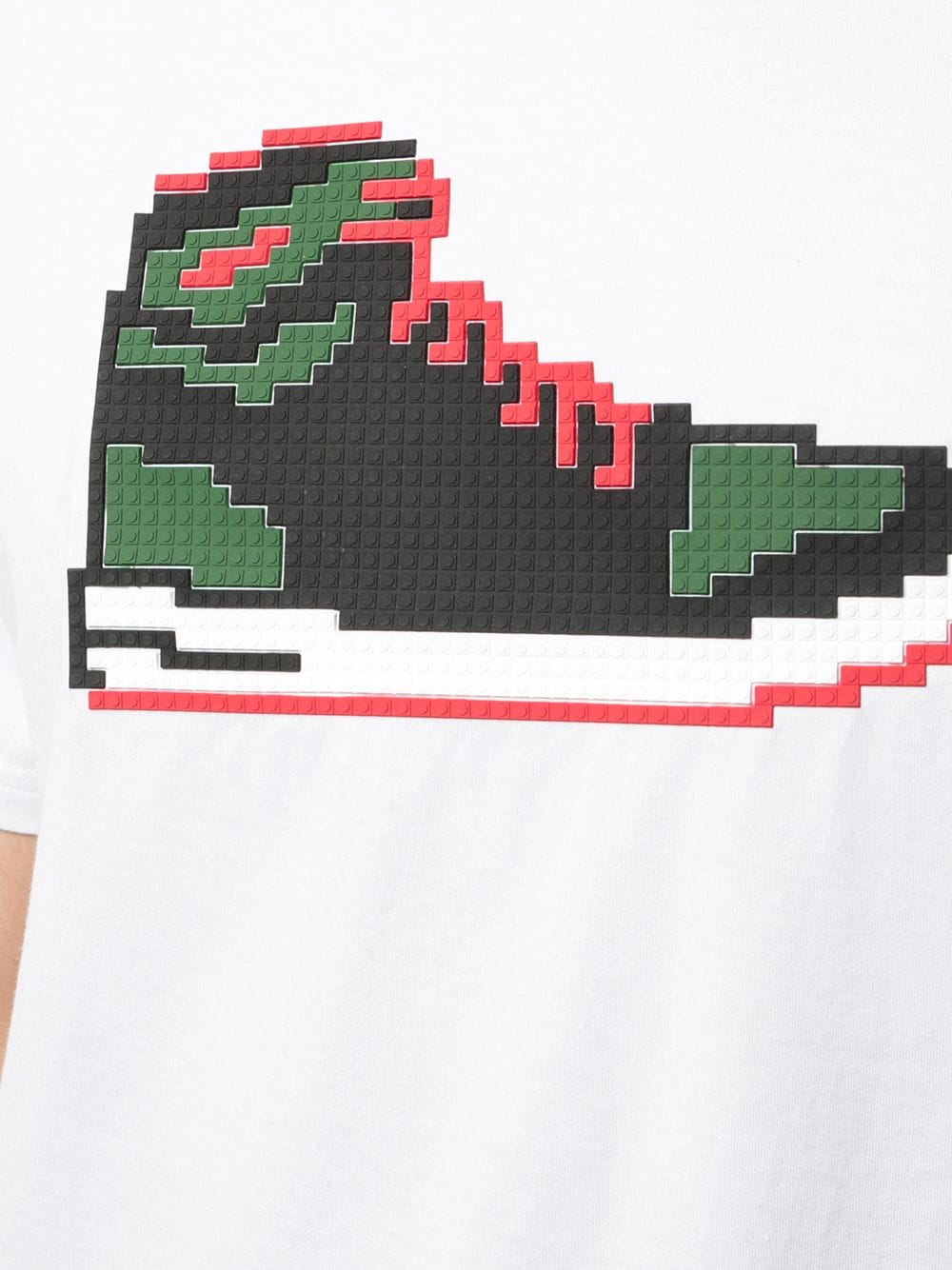 Shop Mostly Heard Rarely Seen 8-bit Red Sneak T-shirt In White