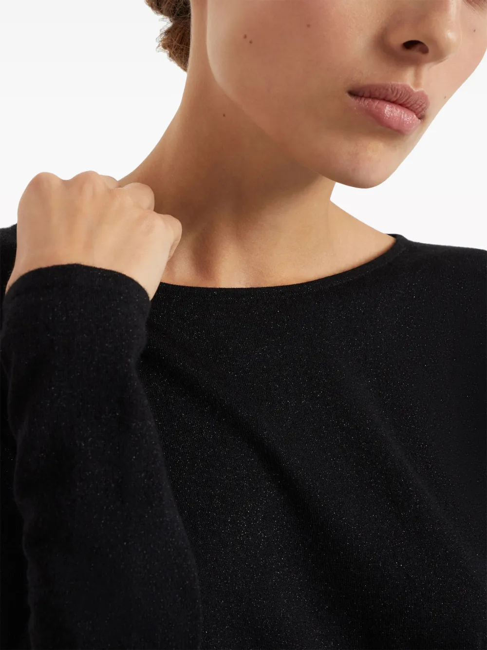 Brunello Cucinelli Round Neck Jumper In Black