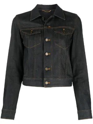 saint laurent denim jacket womens