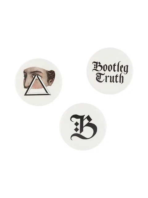 UNDERCOVER UNDERCOVER BOOTLEG TRUTH BROOCH - MULTICOLOUR