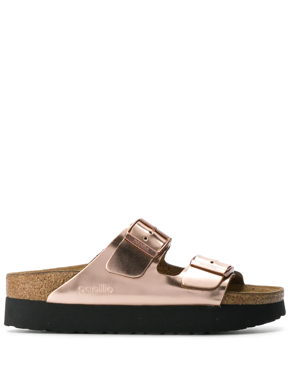 gold platform birkenstocks