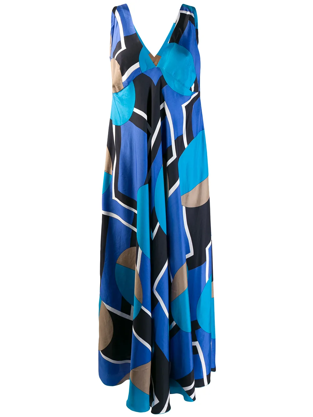 Gianfranco Ferre Vintage 2000's Geometric Pattern Maxi Dress - Farfetch