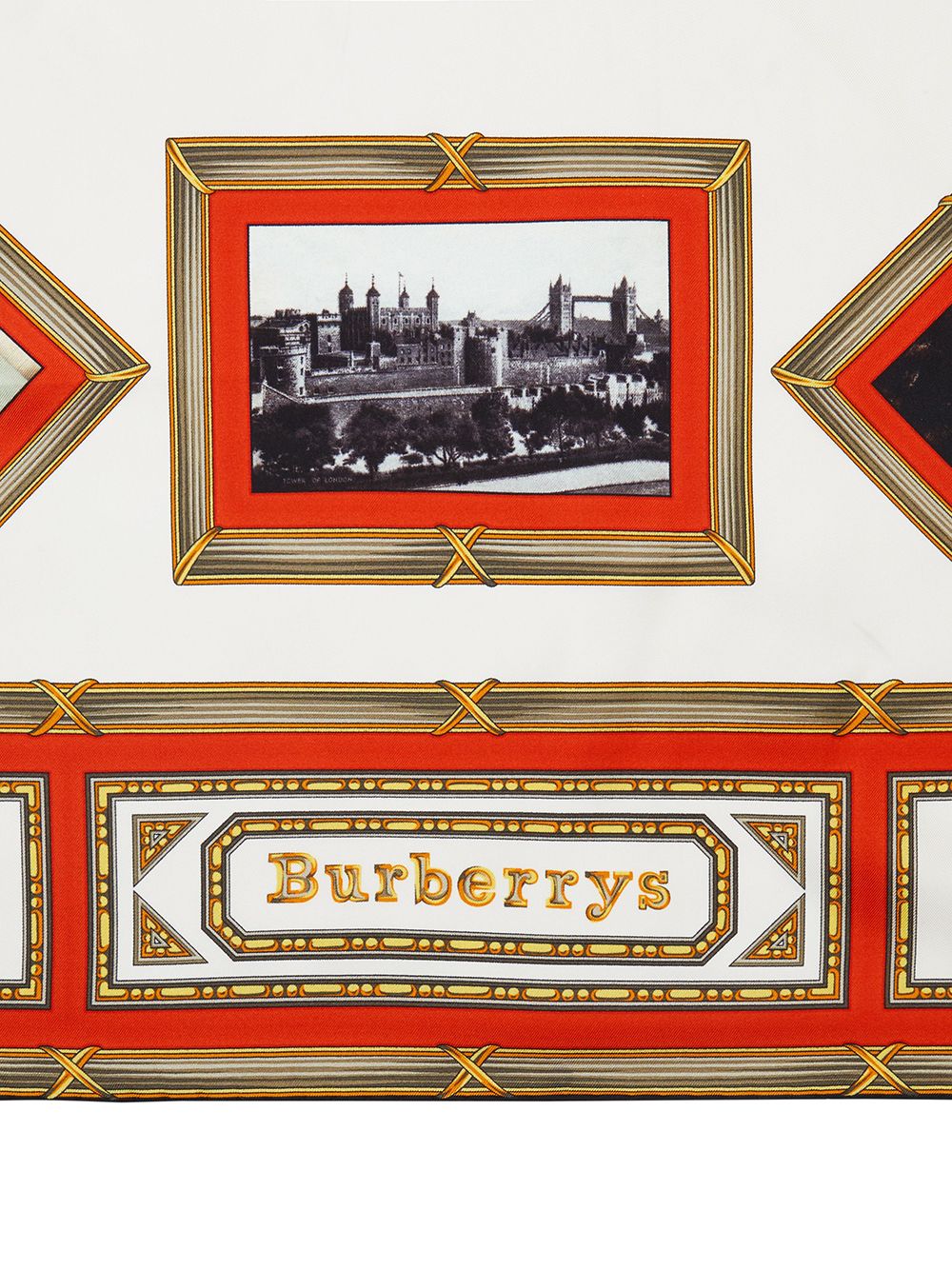 Burberry Monogram Print Silk Square Scarf - Farfetch