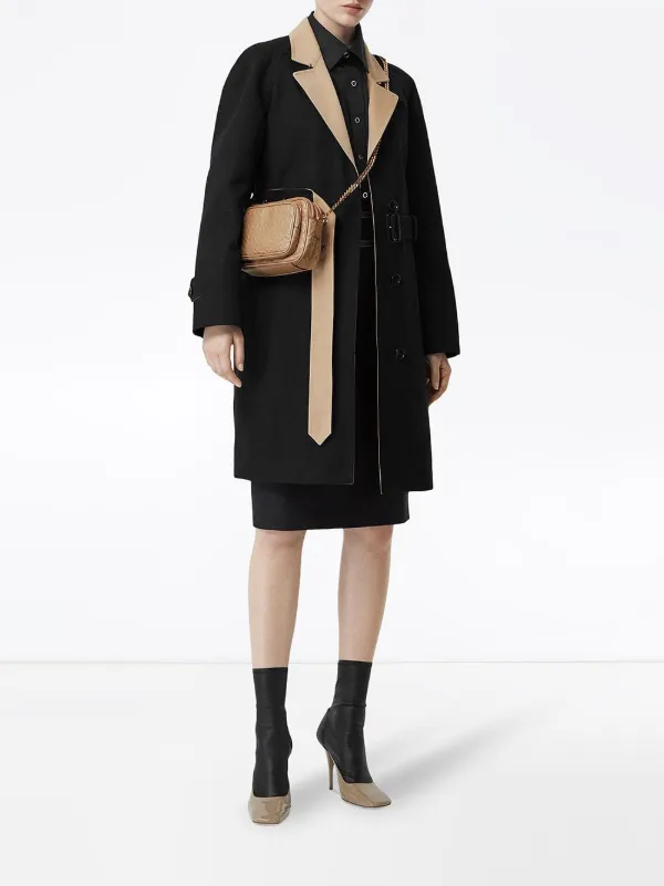 burberry small monogram leather camera bag