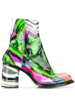 printed ankle boots