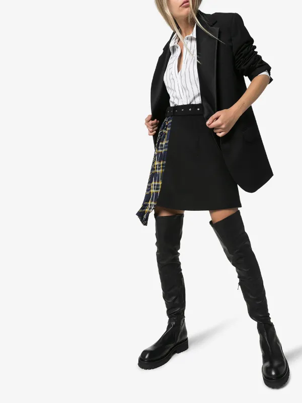 ann demeulemeester over the knee boots