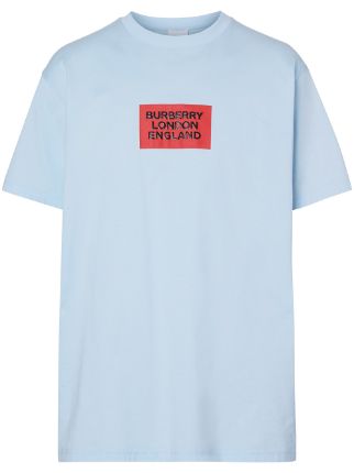 burberry blue logo t shirt