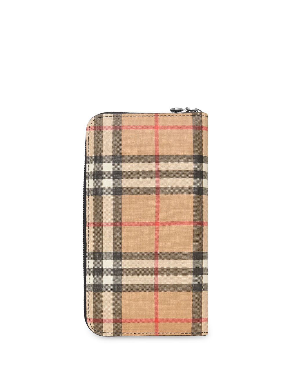 фото Burberry кошелек с круговой молнией в клетку vintage check