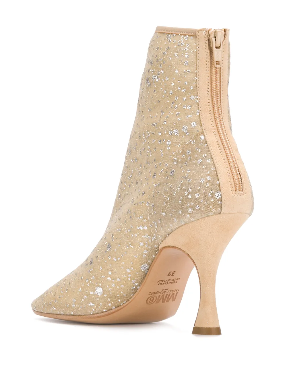 toe-shaped ankle boots