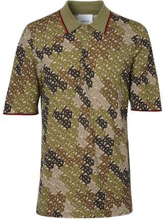 Burberry Camouflage Monogram Polo Shirt - Farfetch