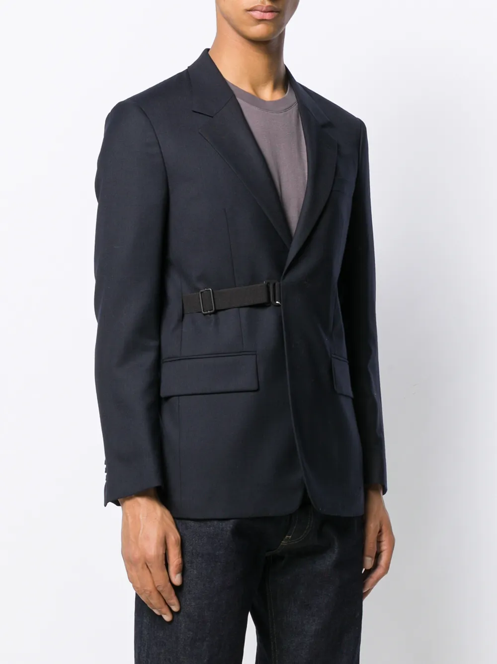 Maison Margiela Blazer met riem Blauw