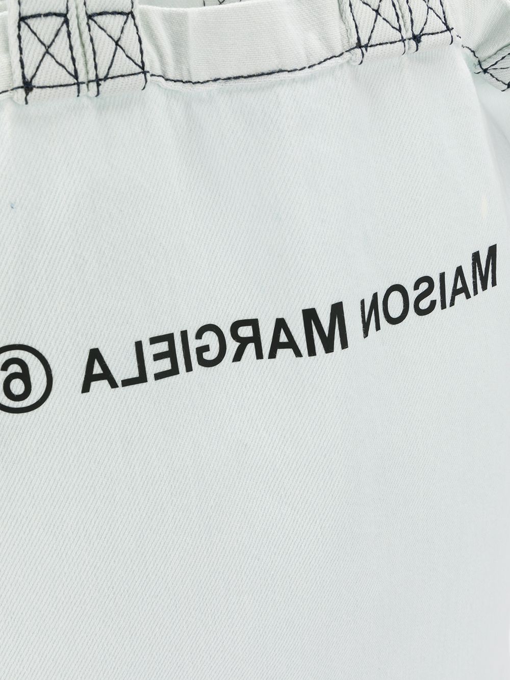 фото Mm6 maison margiela сумка-шопер с логотипом