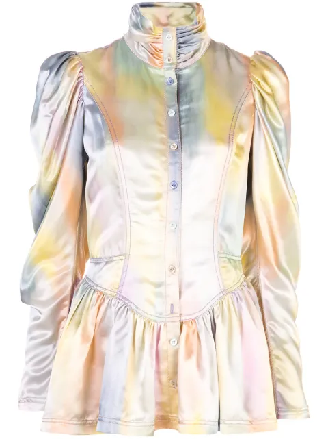 Click to view more detailed imagery on our partner's website Sies Marjan Ruffle Metallic Jacket In Multi Print