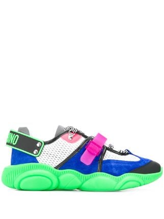 moschino fluo teddy sneakers