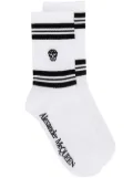 Alexander McQueen skull knitted socks - White