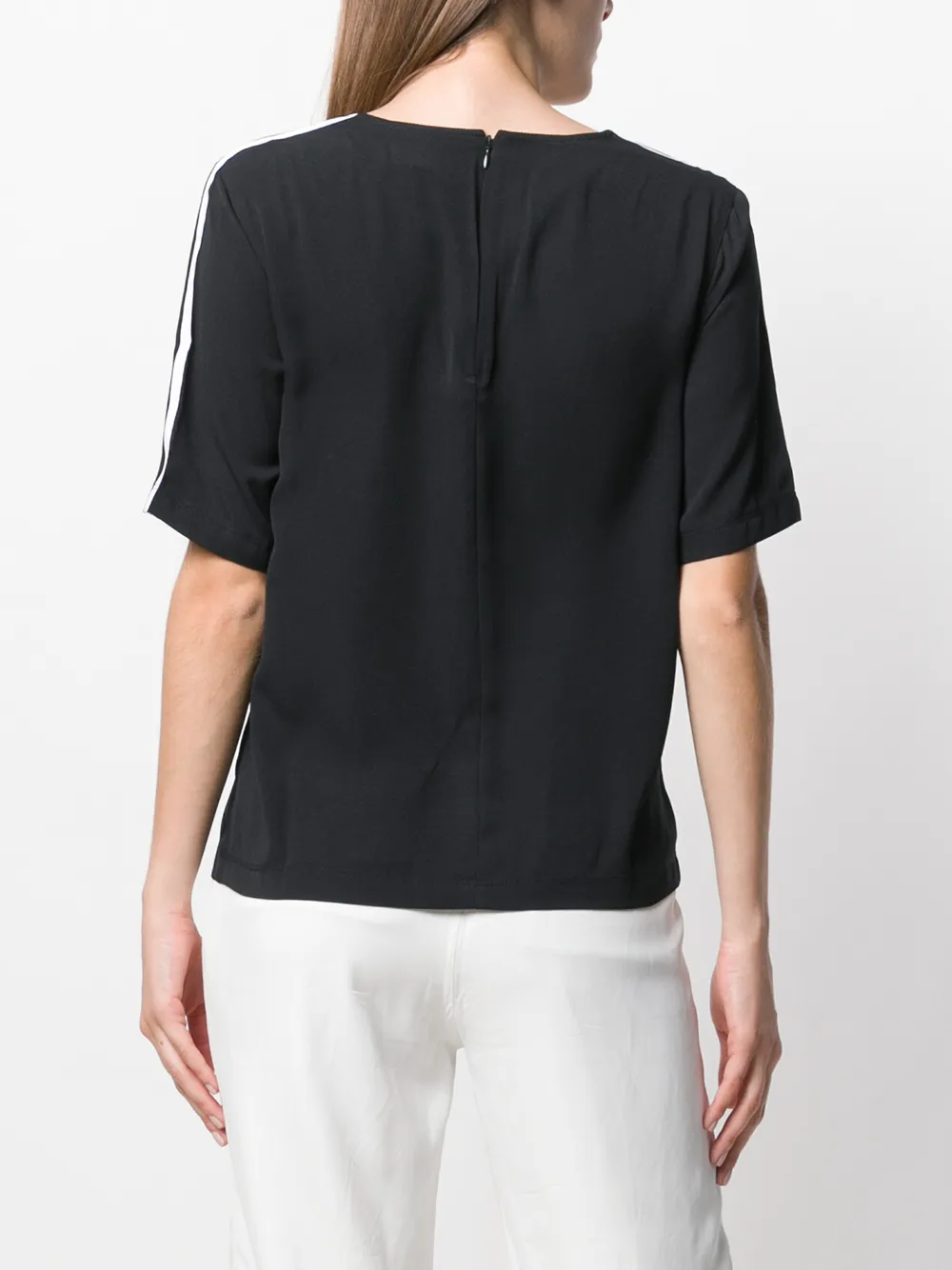 adidas T-shirt met drie strepen Zwart