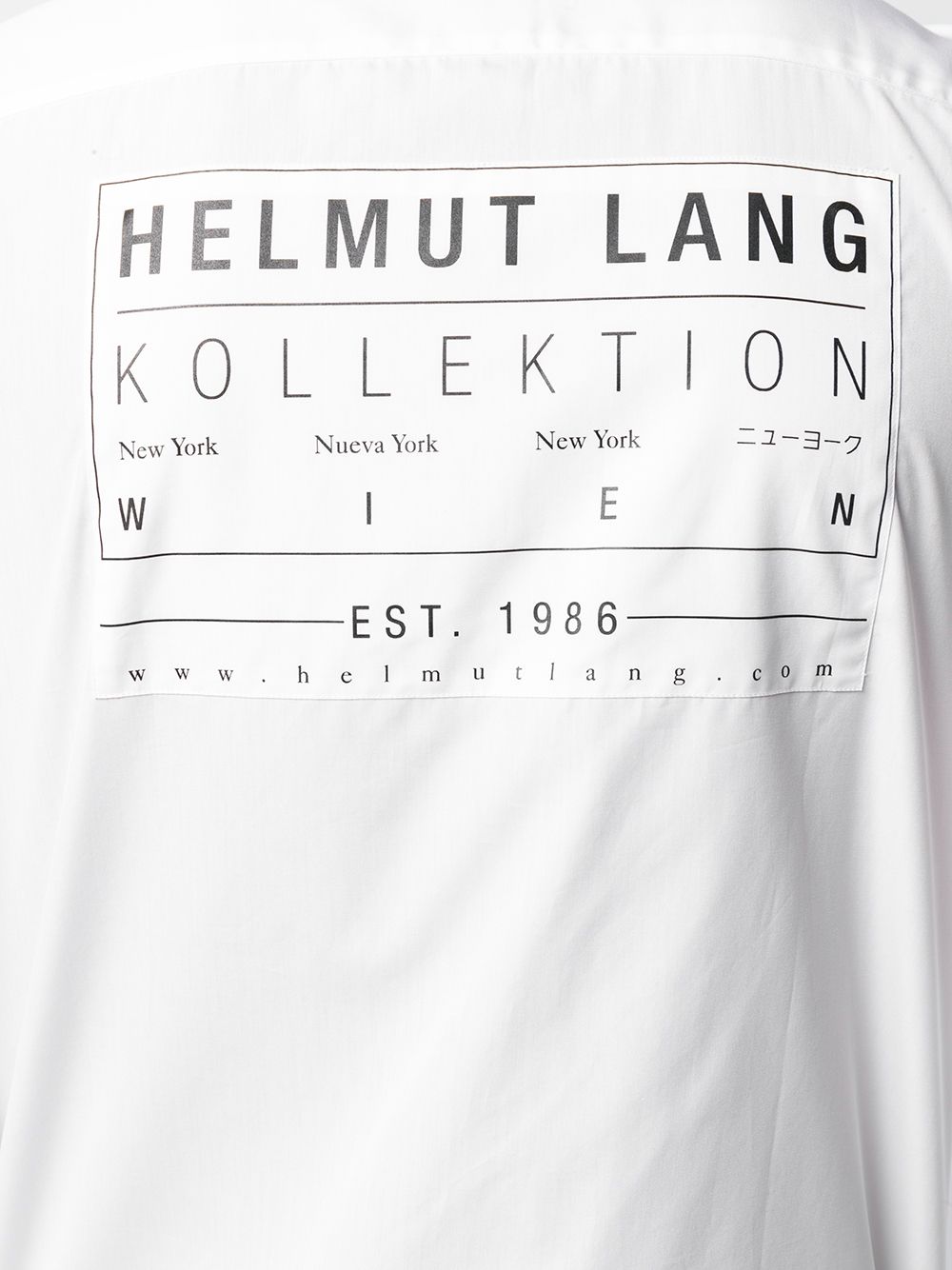 фото Helmut lang классическая рубашка с логотипом