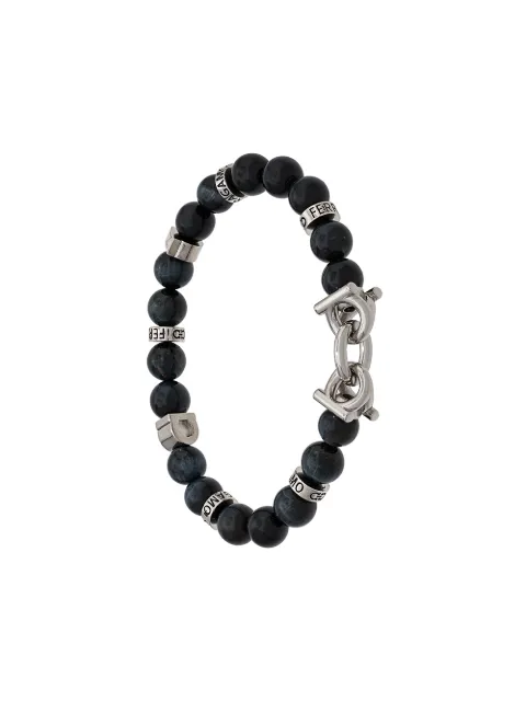 Ferragamo semi-precious stone and Gancini bracelet