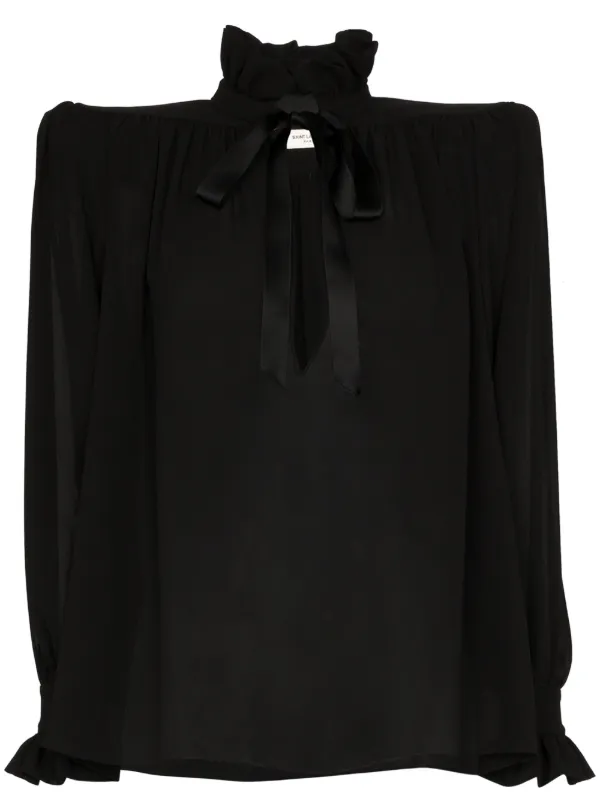 saint laurent silk blouse