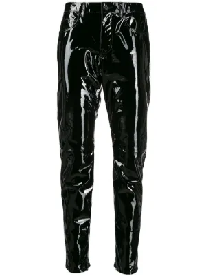 patent leather pants womens