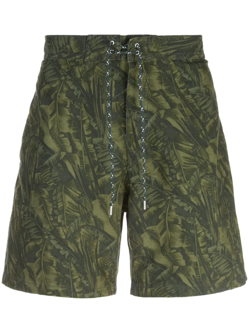 A.P.C. Eli palm print shorts
