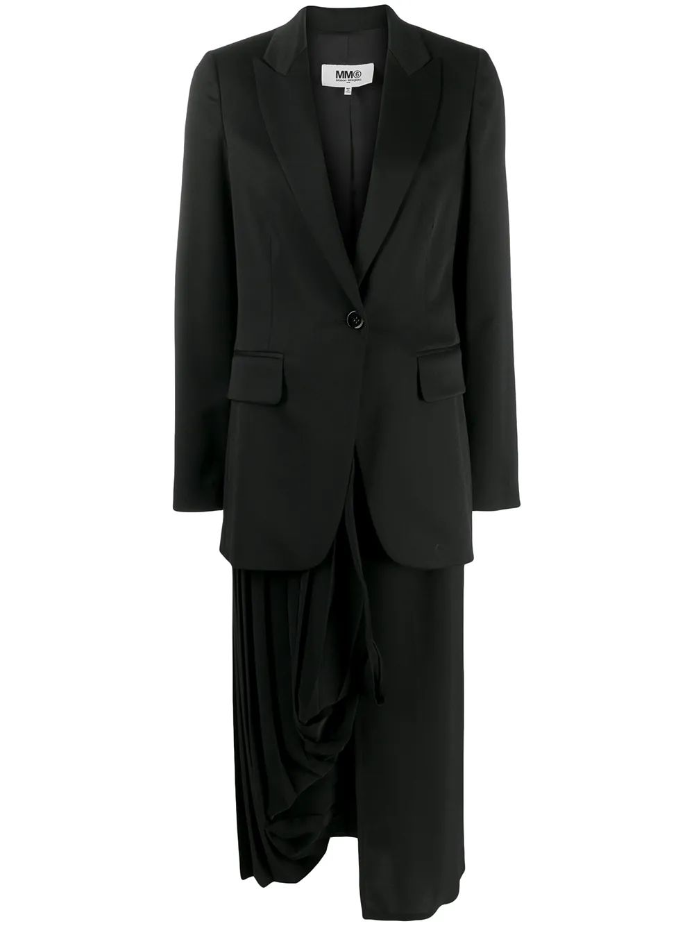 Mm6 Maison Margiela Blazers MM6 MAISON MARGIELA DETACHABLE SKIRT BLAZER - BLACK