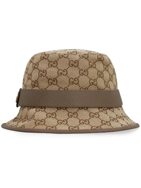 Gucci hat leather online