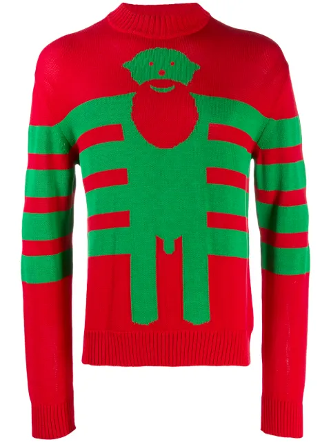 Walter Van Beirendonck Pre-Owned 2008 pre-owned knitted intarsia jumper