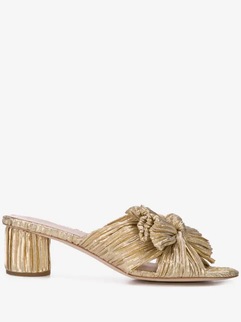 Loeffler Randall Emilia pleated knot sandals