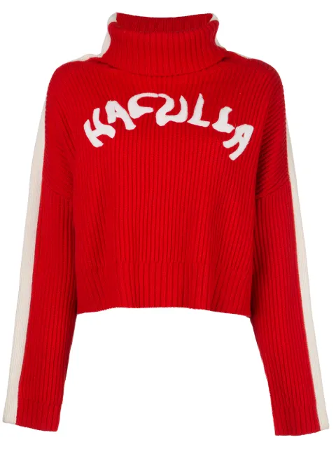 Haculla logo Nouveau ribbed jumper 