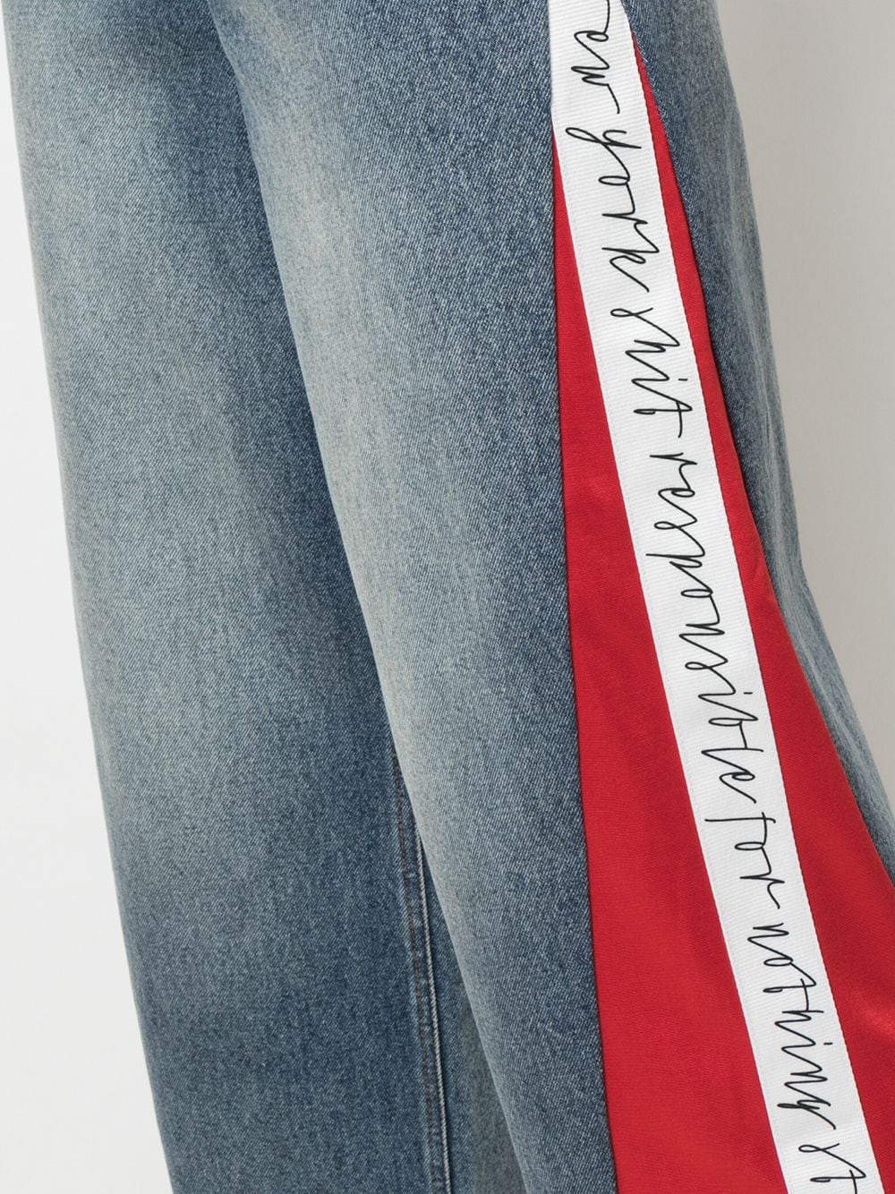 фото Haculla джинсы широкого кроя в технике пэчворк
