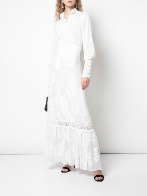 Shop white Alexis Guiliana full skirt with Express Delivery - Farfetch