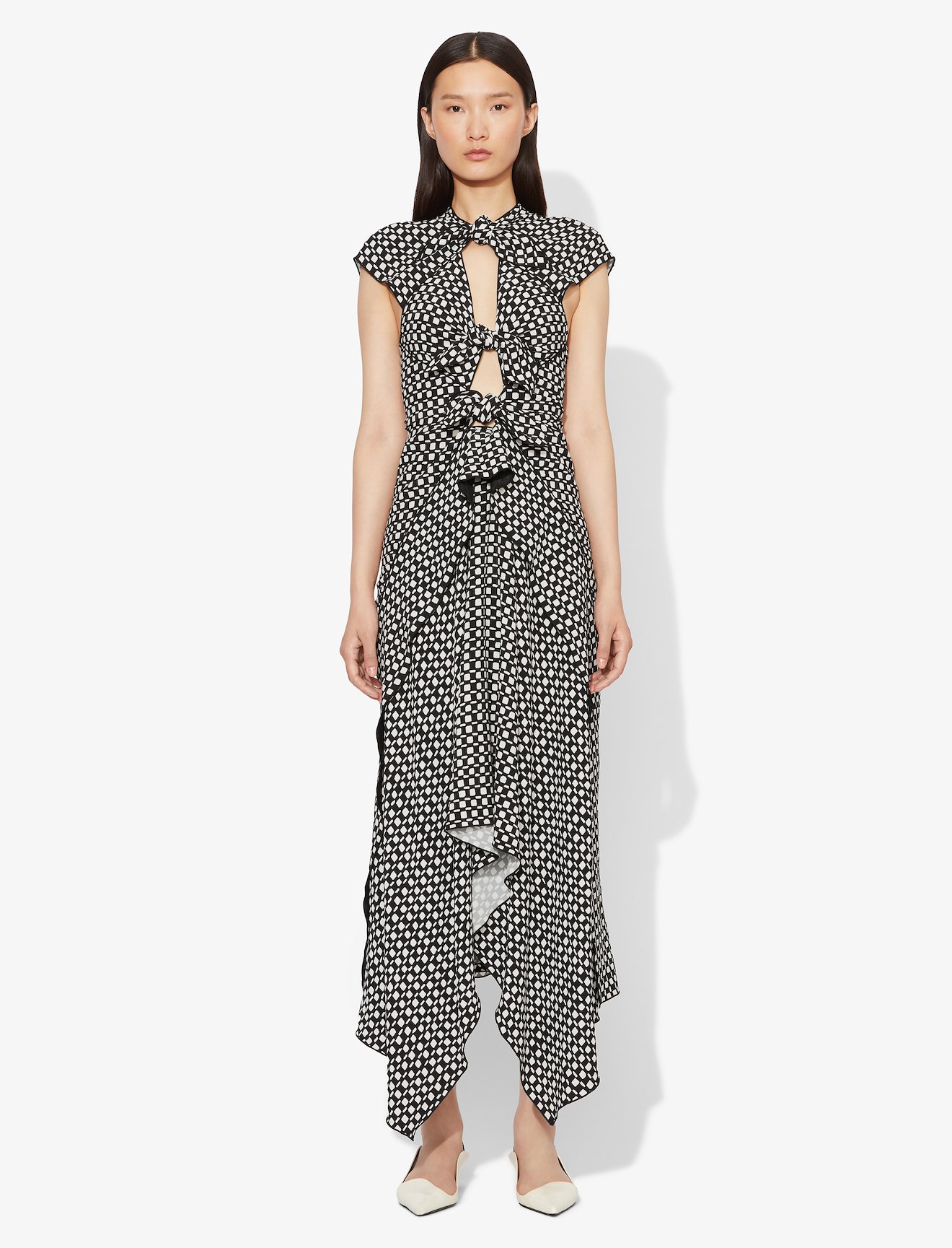 Checkered Tie Dress #1
