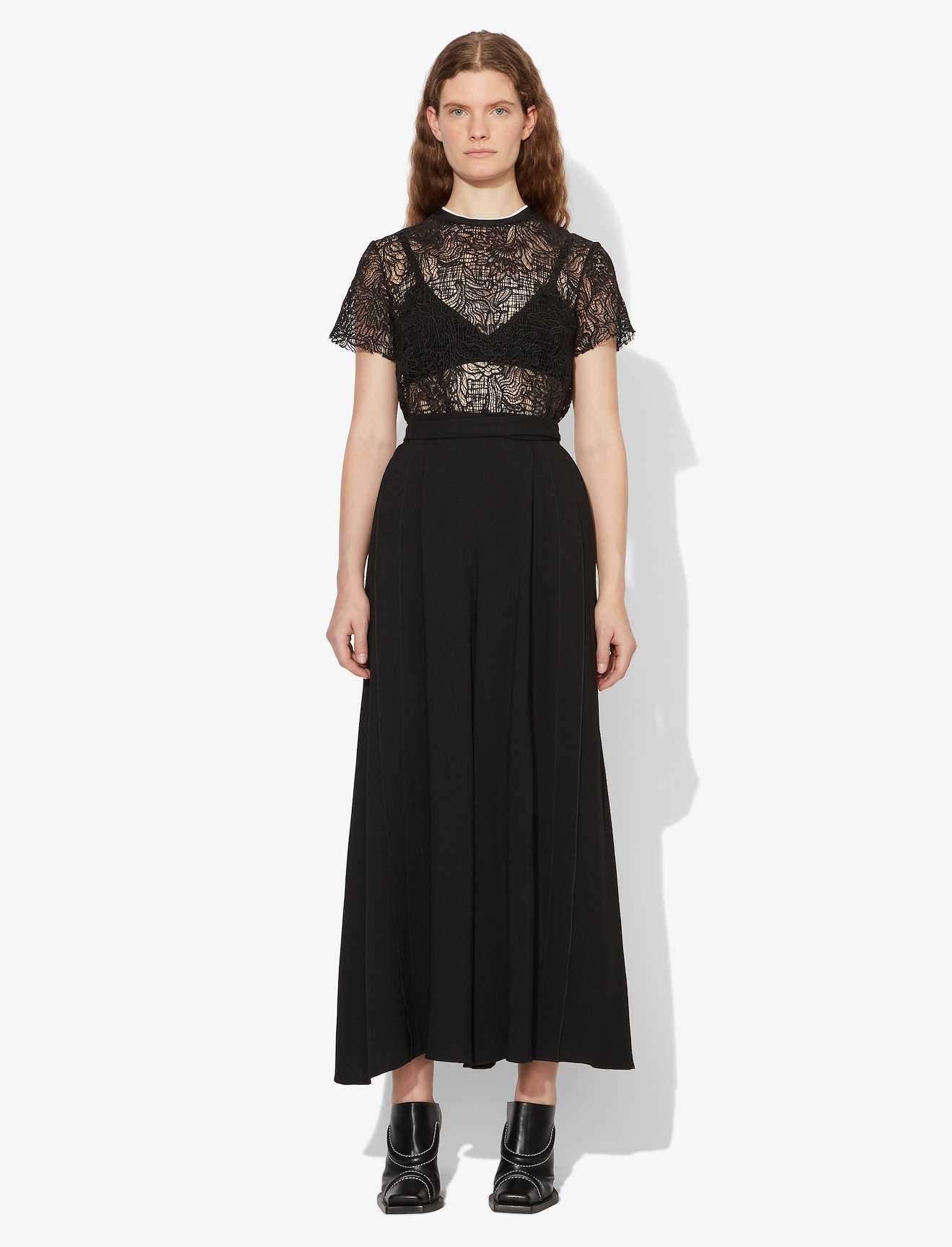 Floral Lace Short Sleeve Top #1