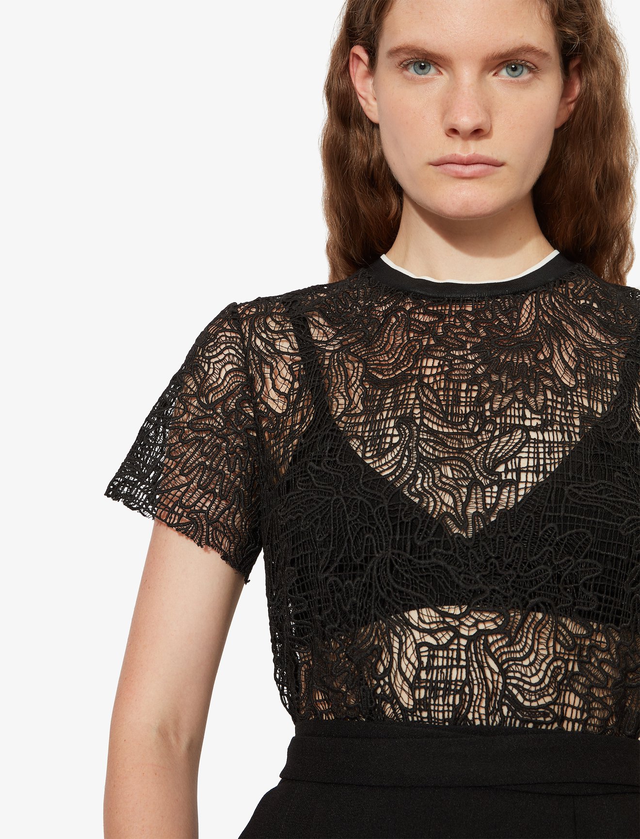 Floral Lace Short Sleeve Top #3